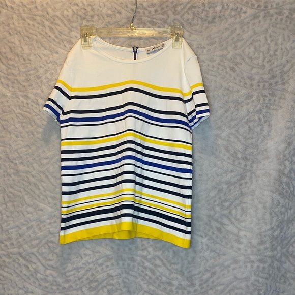 Zara Tops - ZARA Knit Striped Short Sleeve Top